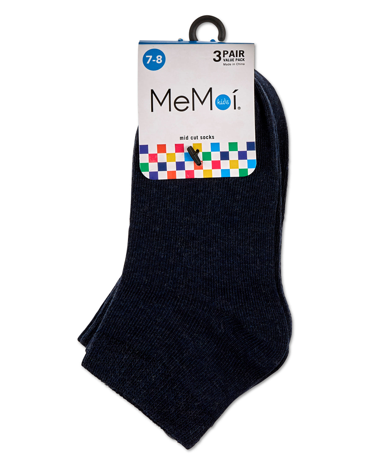 Unisex Cotton Blend Mid-Cut Socks 3-Pack