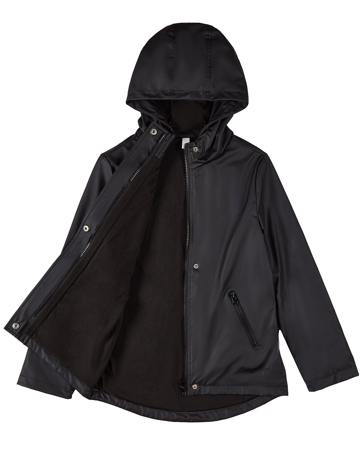 Teens Unisex Classic Hooded Lined Raincoat with Included Carry Pouch