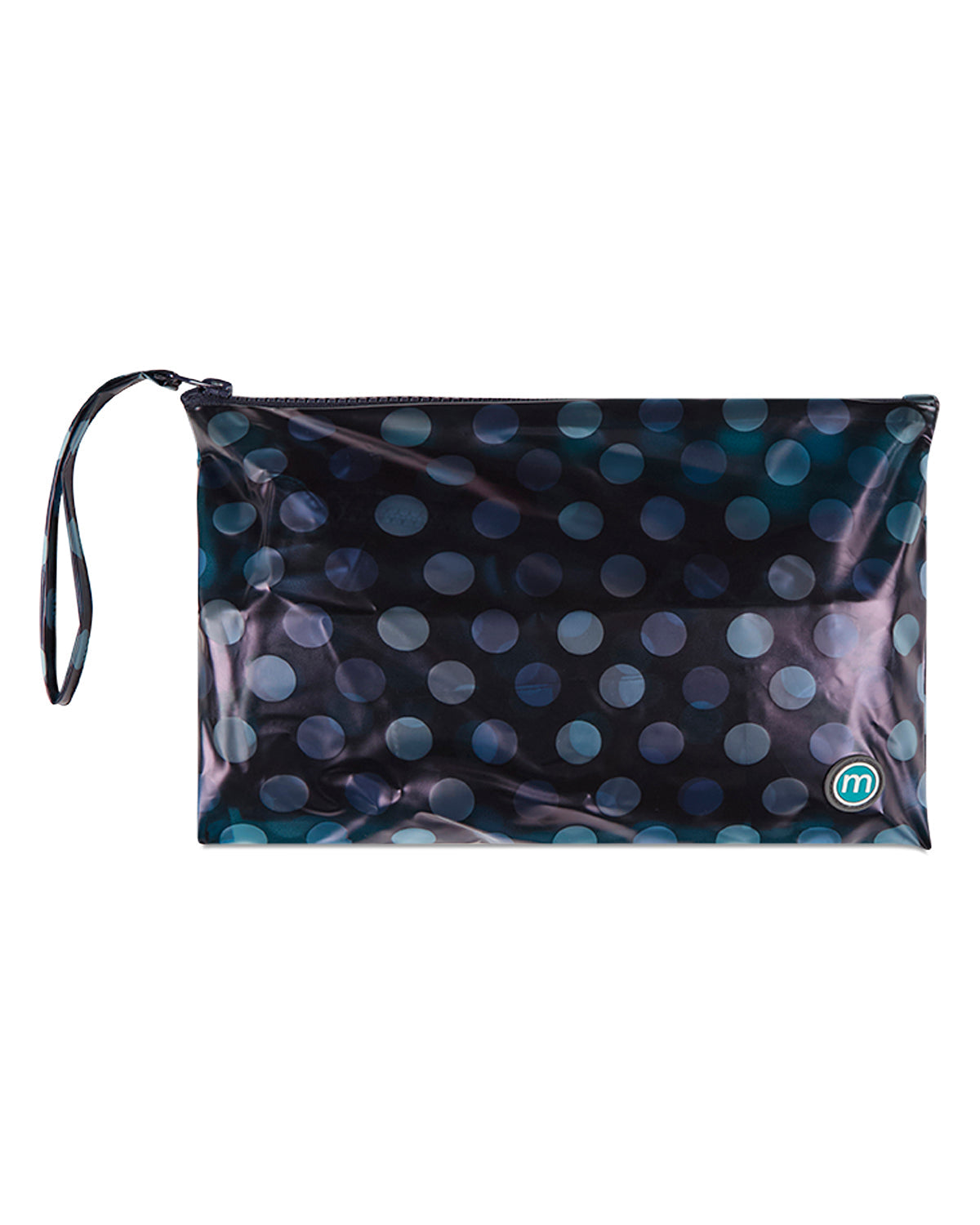 Kids Polka Dot Waterproof See-Through Raincoat with Storage Pouch
