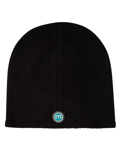 Girls "Sweet Knit" Rayon-Blend Fine-Gauge Bow-Trimmed Beanie
