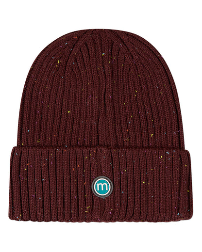 Girls Confetti Knit Rayon-Blend Chunky-Ribbed Cuffed Beanie