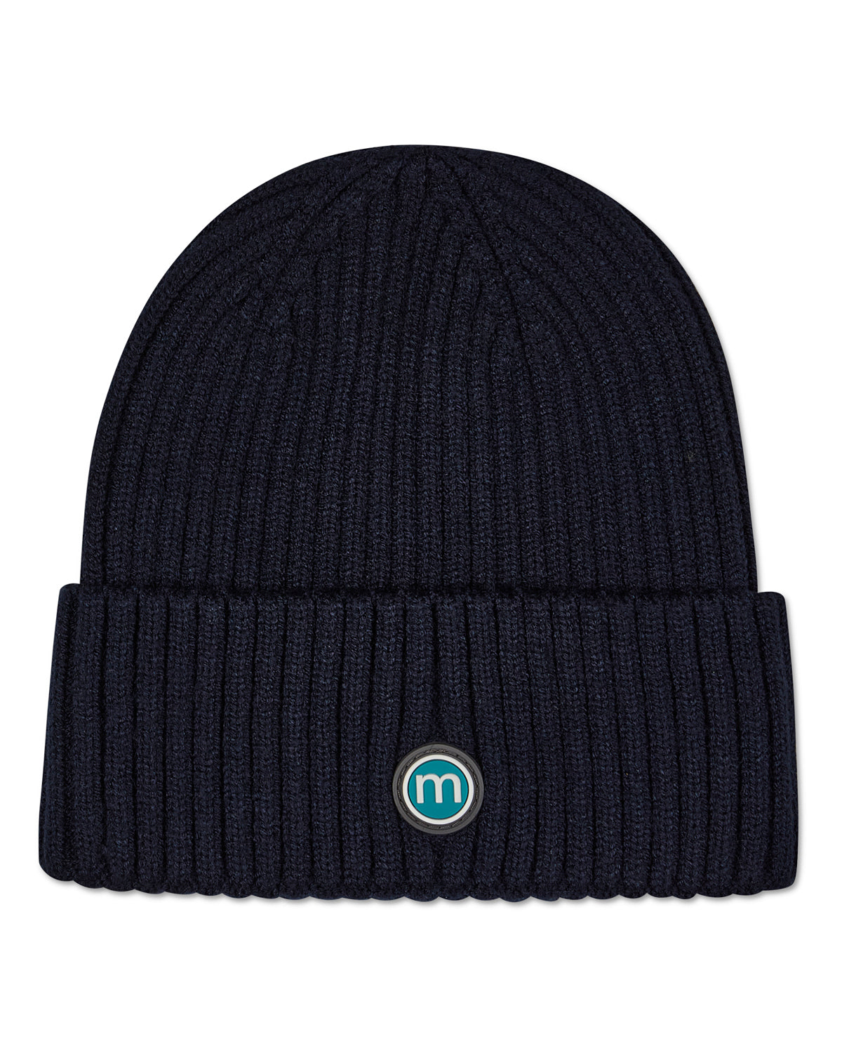 Kids "Winter Smiles" Rayon-Blend Chunky-Rib Embroidered Cuffed Beanie