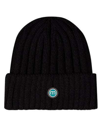 Kids Signature M-Logo Rayon-Blend Chunky Ribbed Knit Cuffed Beanie