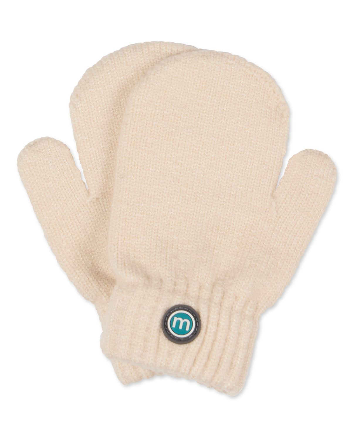 Kids Cozy Rayon-Blend Basic Ribbed Knit Mittens