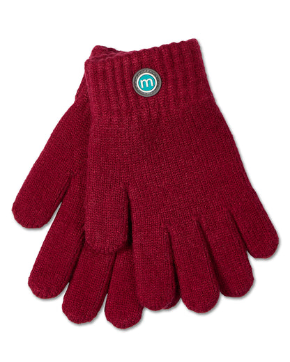 Kids Cozy Basic Rayon-Blend Knit Gloves