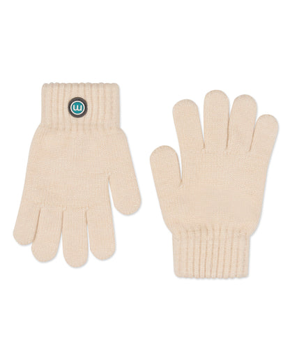 Kids Cozy Basic Rayon-Blend Knit Gloves