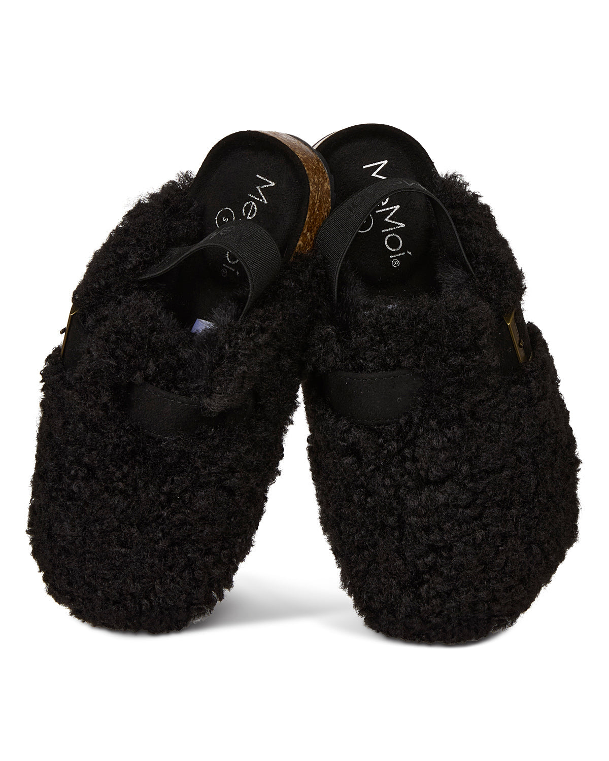 Kids Teddy Faux-Sherpa Ankle-Strap Slipper