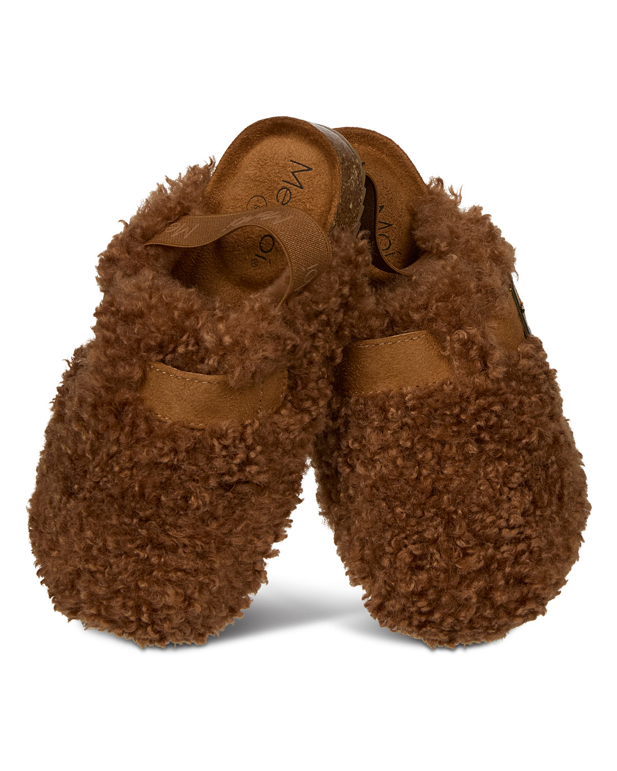 Kids Teddy Faux-Sherpa Ankle-Strap Slipper