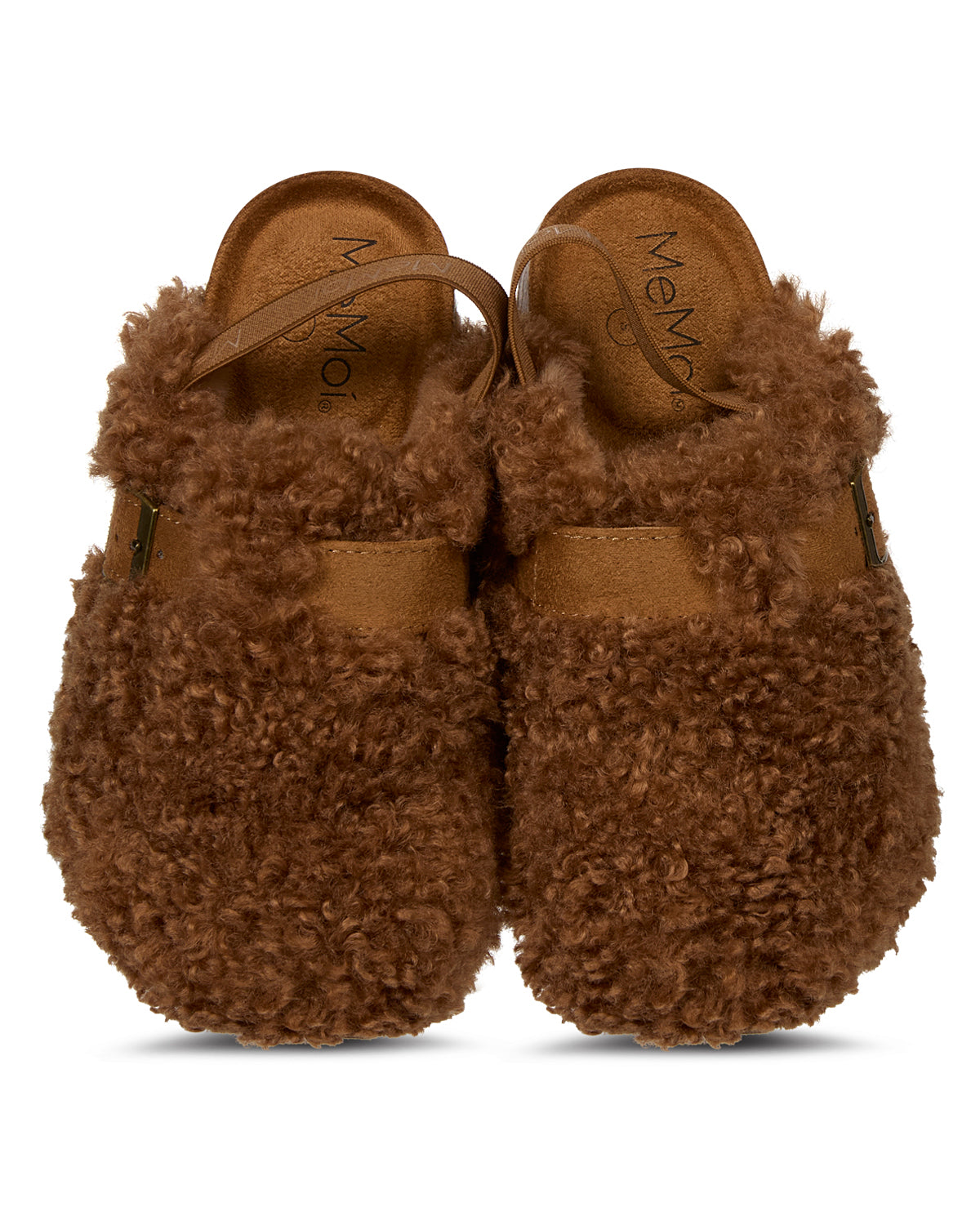 Kids Teddy Faux-Sherpa Ankle-Strap Slipper