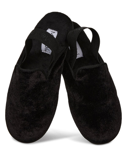 Kids Velvet Sling Back Slippers