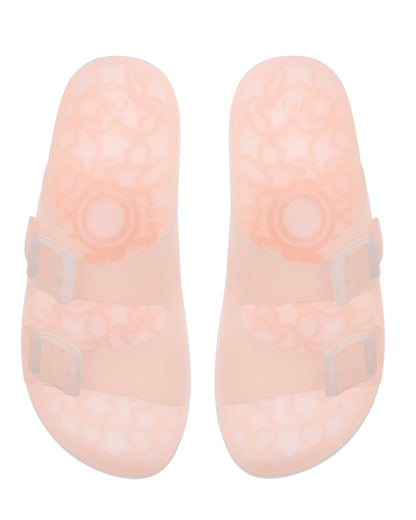 Kids Double-Buckle Jelly Slide Sandal
