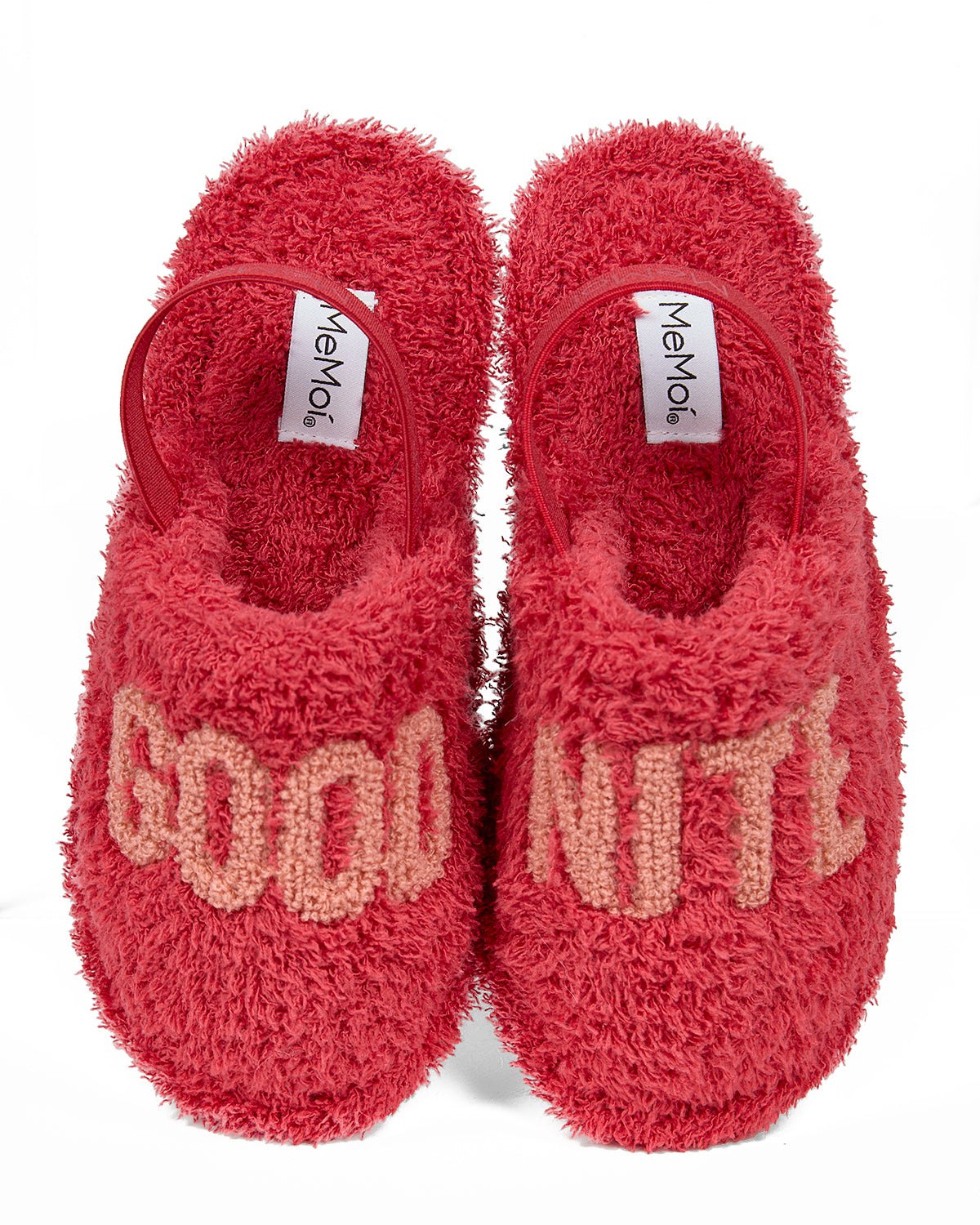 Kids "Good Nite" Fluffy Faux Sherpa Slippers Scuff