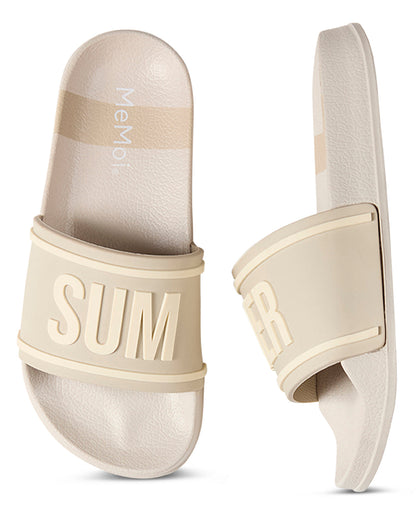 Kids "Summer" EVA-Cushioned Slip-On Slide Sandal with 3D Graphics
