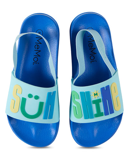 Kids "Sunshine" EVA-Cushioned Slide Sandal with Back Strap