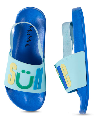 Kids "Sunshine" EVA-Cushioned Slide Sandal with Back Strap