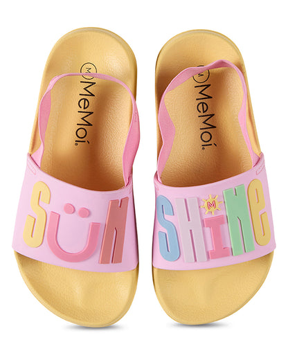 Kids "Sunshine" EVA-Cushioned Slide Sandal with Back Strap