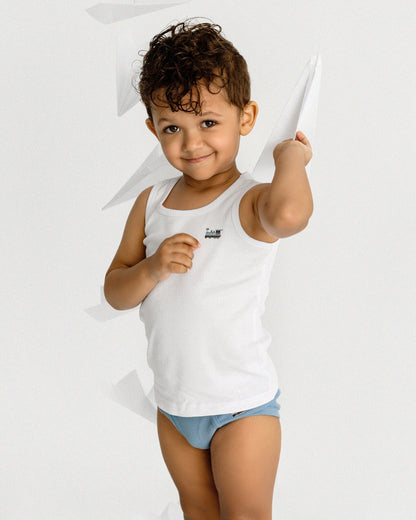 Boys' 3 Pair Pack Ribbed On The Move Tank Top