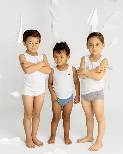 Boys' 3 Pair Pack Ribbed On The Move Tank Top