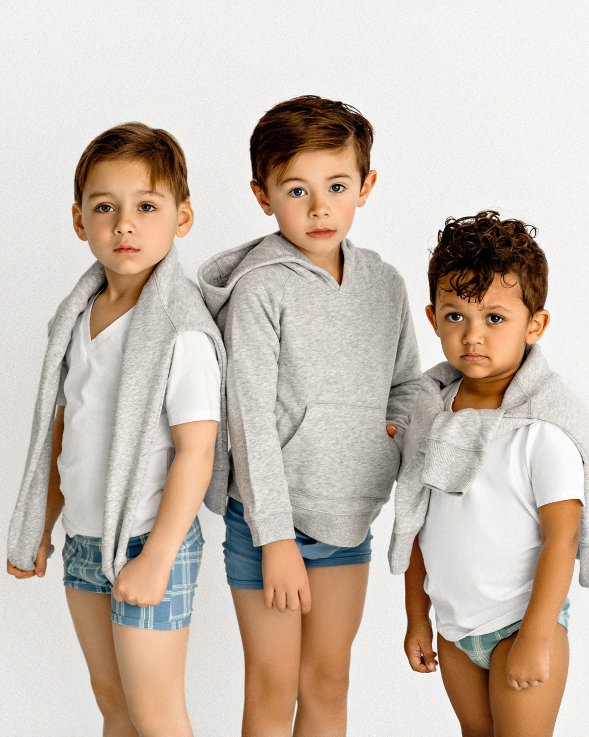 Boys' 3 Pair Pack Plaid Multi Boxer Briefs