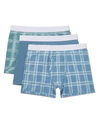 Boys' 3 Pair Pack Plaid Multi Boxer Briefs