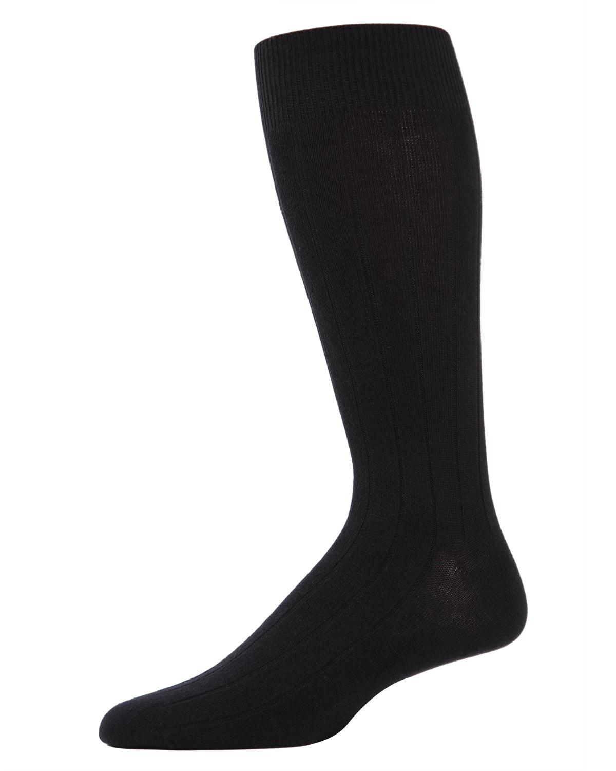 Men's Classic Wide Ribbed Crew Socks 3-Pack