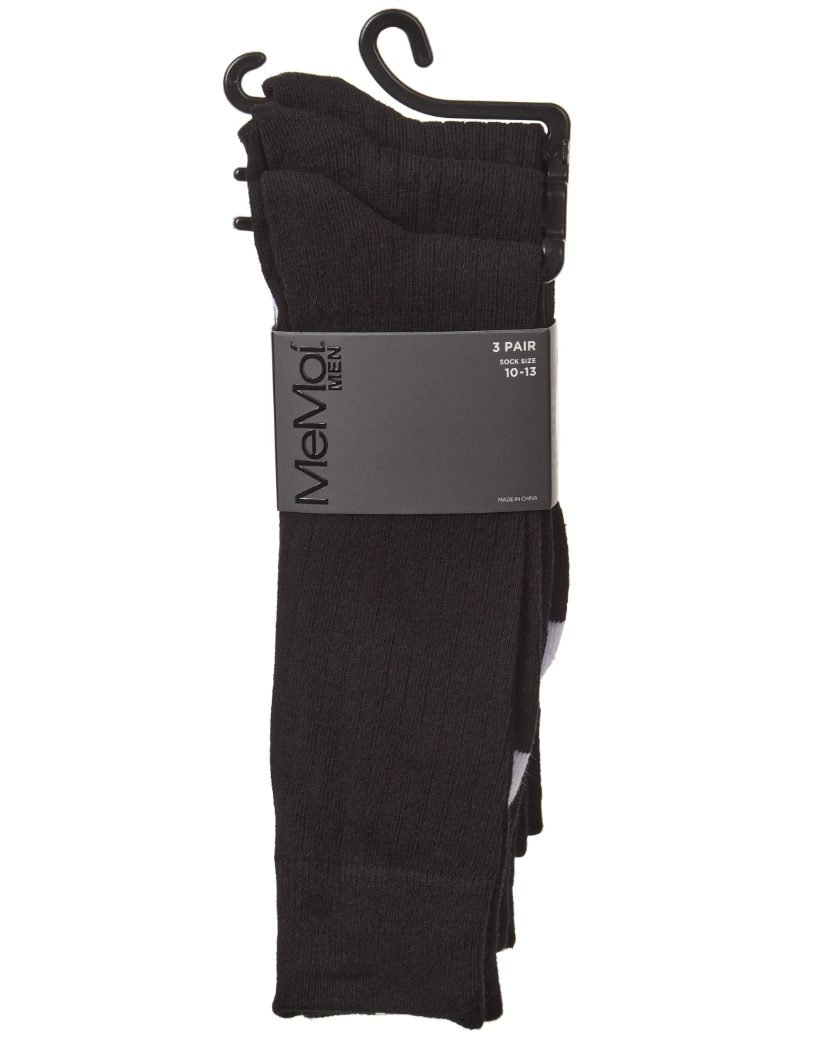 Men's White Sole Cotton Blend Sock 3 Pack