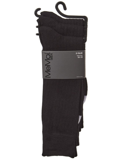 Men's White Sole Cotton Blend Sock 3 Pack
