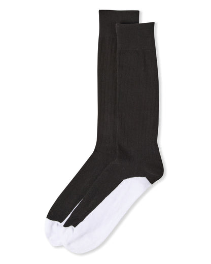 Men's White Sole Cotton Blend Sock 3 Pack