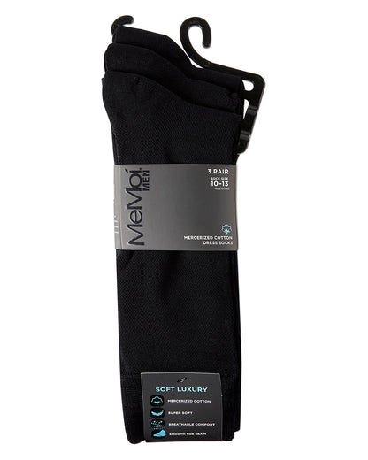 Pique Men's Mercerized Cotton Socks 3-Pack