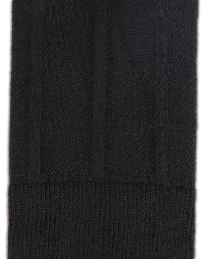 Men's Bamboo Blend Solid Plaid Crew Socks