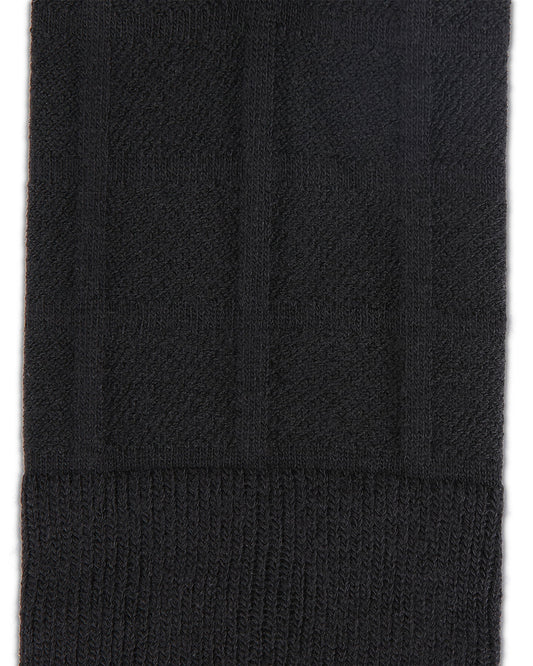 Men's Bamboo Blend Solid Plaid Crew Socks