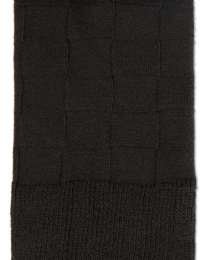 Men's Bamboo Blend Solid Checkerboard Crew Socks