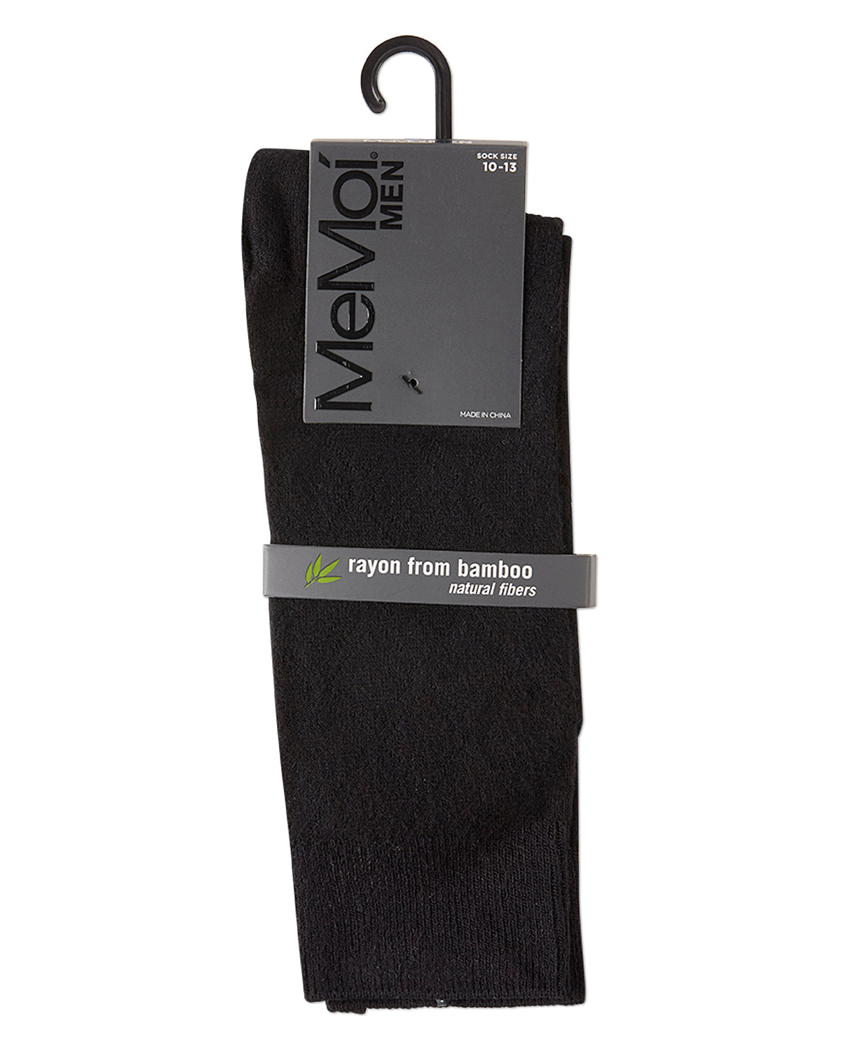 Men's Bamboo Blend Solid Diamond Crew Socks