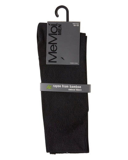Men's Bamboo Blend Solid Diamond Crew Socks