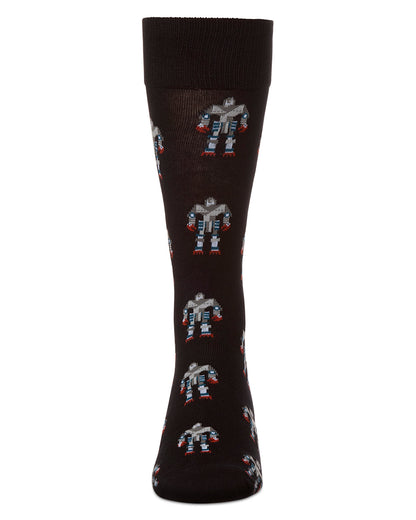 Robot Overlords Bamboo Blend Cartoon Men's Socks
