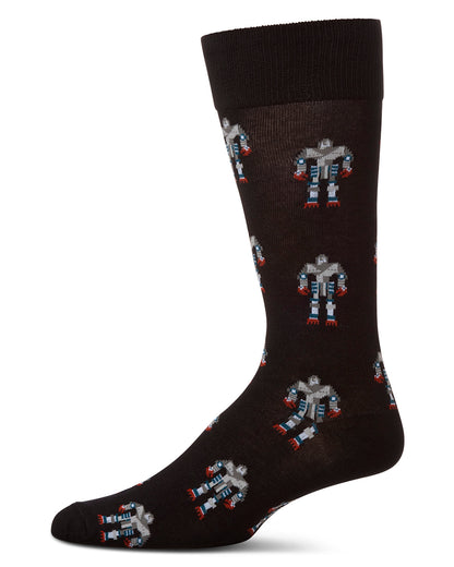 Robot Overlords Bamboo Blend Cartoon Men's Socks