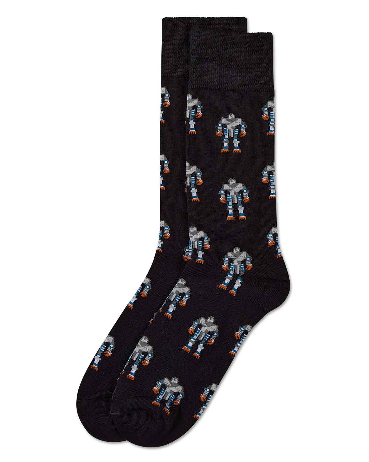 Robot Overlords Bamboo Blend Cartoon Men's Socks