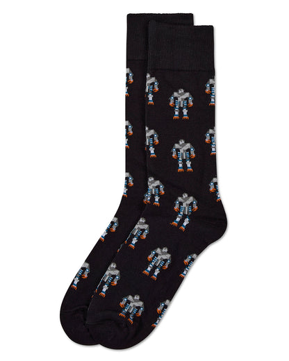 Robot Overlords Bamboo Blend Cartoon Men's Socks