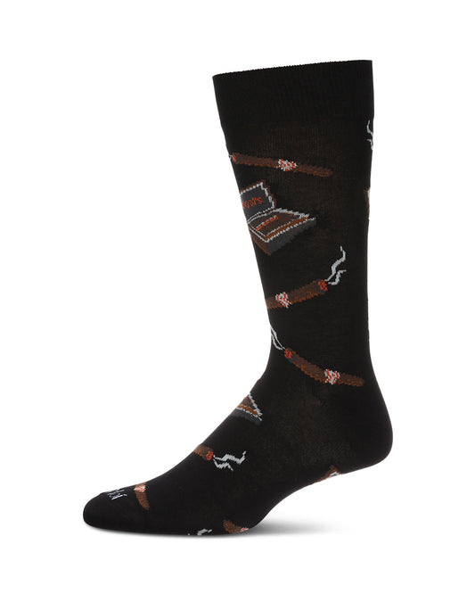 Smoker's Delight Cigar Bamboo Blend Men's Socks