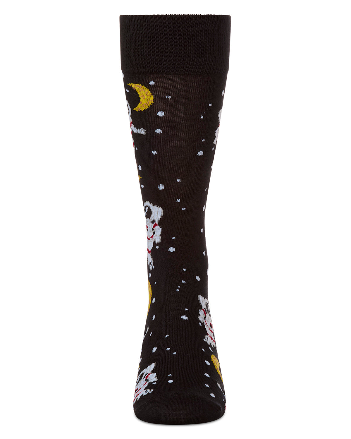 Stellar Moonwalk Astronaut Men's Bamboo Blend Crew Socks