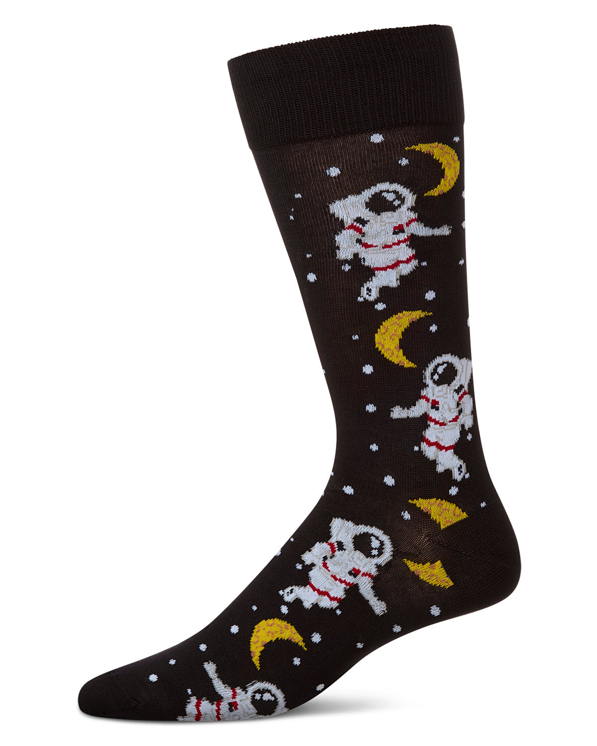 Stellar Moonwalk Astronaut Men's Bamboo Blend Crew Socks
