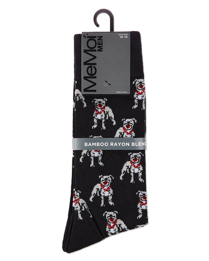Men's American Bully Dog Bamboo Blend Crew Socks