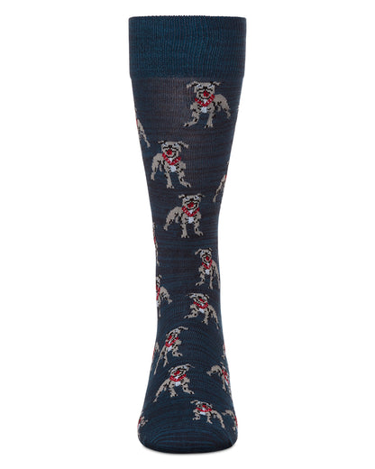 Men's American Bully Dog Bamboo Blend Crew Socks