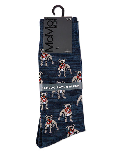 Men's American Bully Dog Bamboo Blend Crew Socks