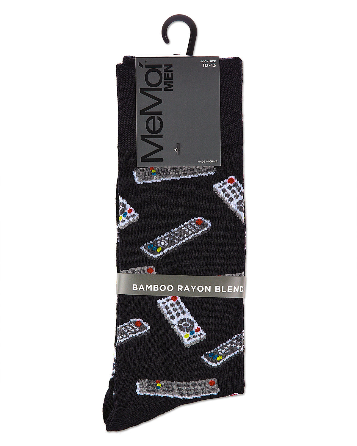 Control Center Remote Men's Bamboo Blend Crew Socks
