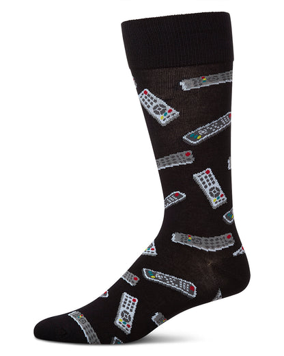 Control Center Remote Men's Bamboo Blend Crew Socks