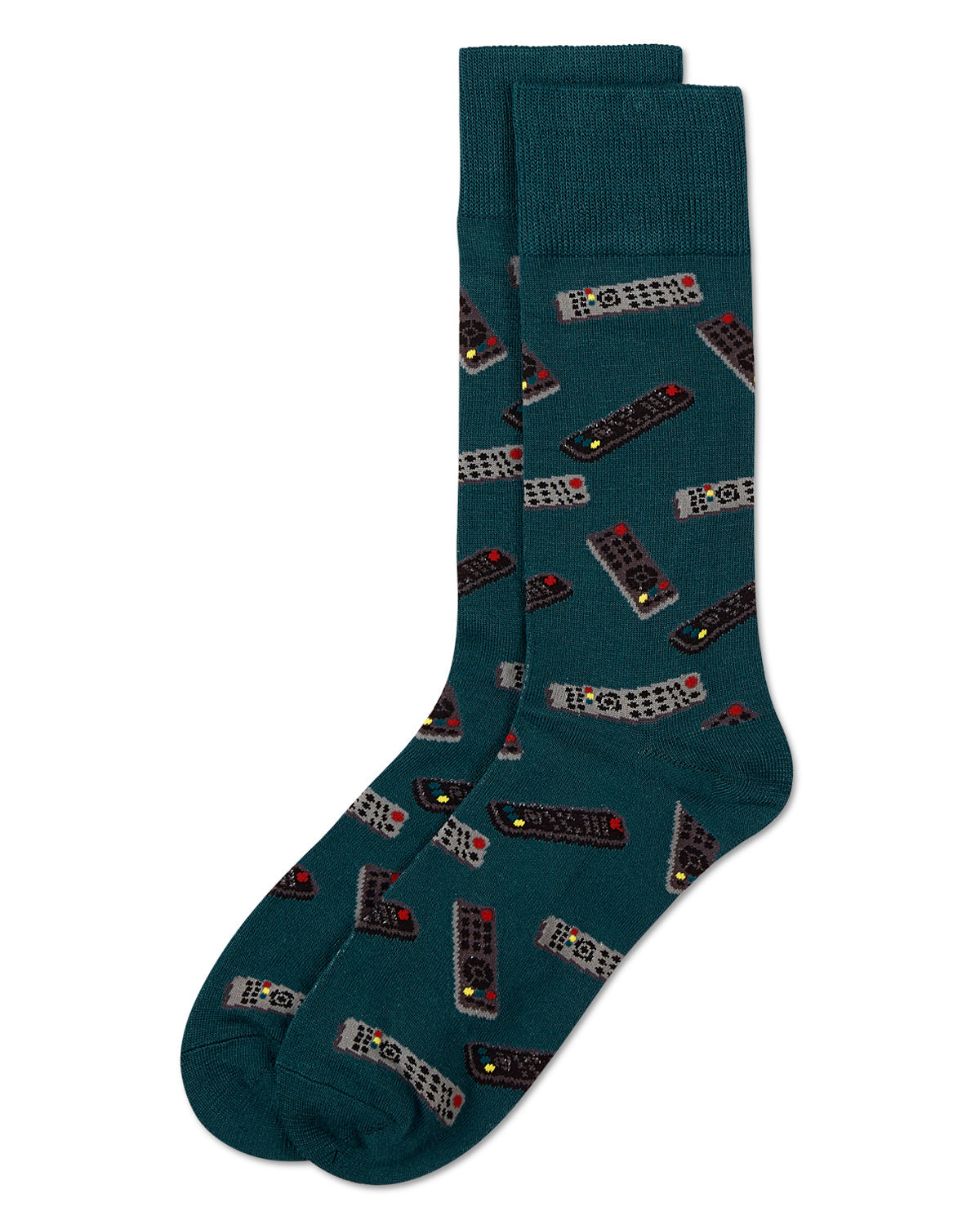 Control Center Remote Men's Bamboo Blend Crew Socks
