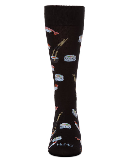 Bento Bamboo Blend Assorted Sushi Men's Crew Socks