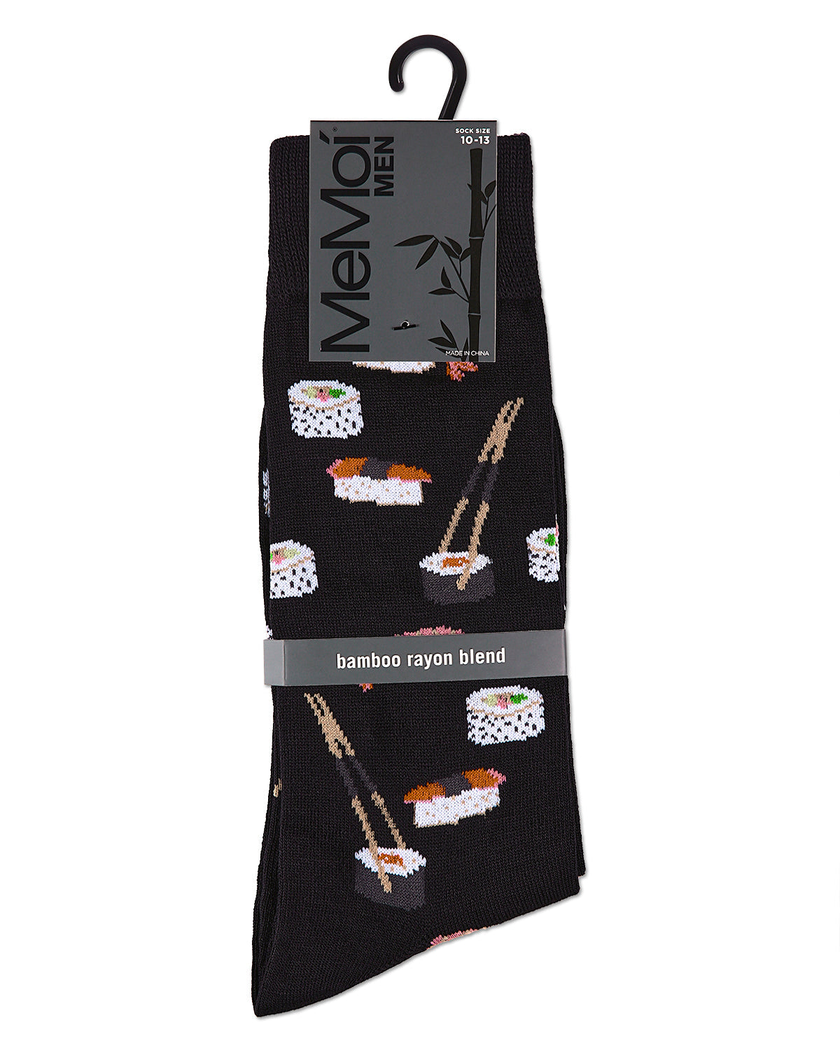 Bento Bamboo Blend Assorted Sushi Men's Crew Socks