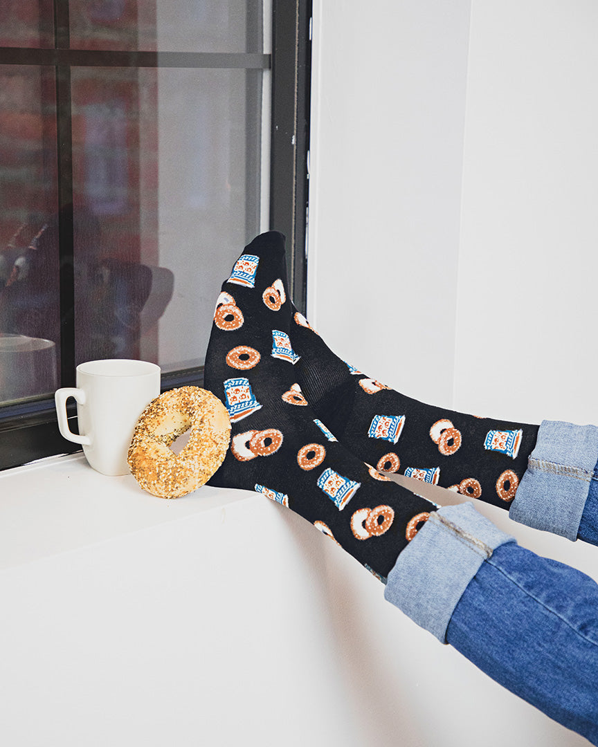 Men's Bagel Shop Bamboo Blend Men's Crew Socks